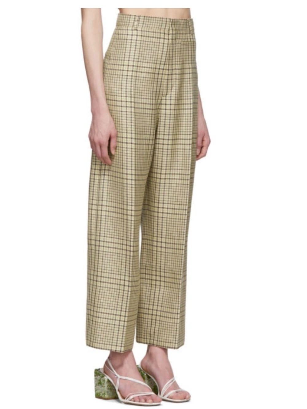 💚Jacquemus Green Check le Pantalon Coup de Soleil